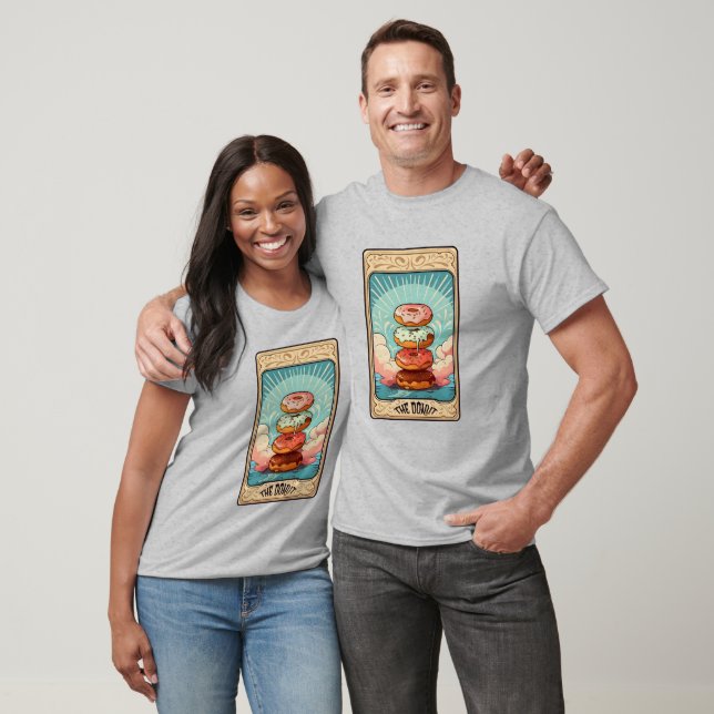 Funny The Doughnut Tarot Card T-Shirt (Unisex)