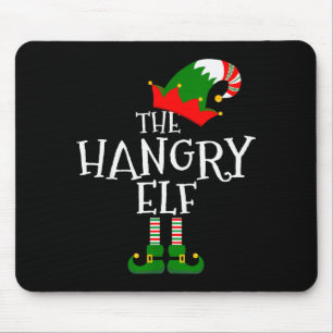 Funny The Hangry Elf Matching Family Group Gift Ch Mouse Pad
