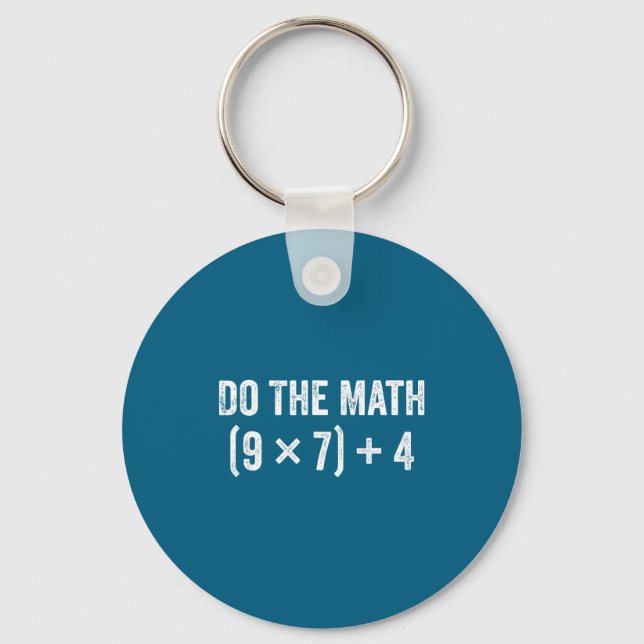 Funny The Math 67 Meme Key Ring (Front)