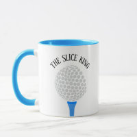 Funny The Slice King Golf Ball Tee