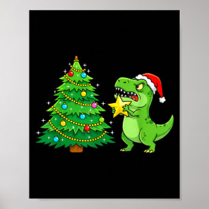Funny The Struggle Is Real T-rex Decorating Christ Poster