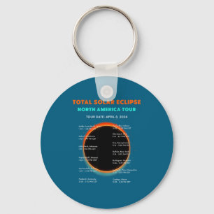Funny The Total Solar Eclipse April 8 Key Ring