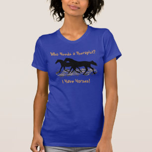 Funny Therapist Horse Humour T-Shirt