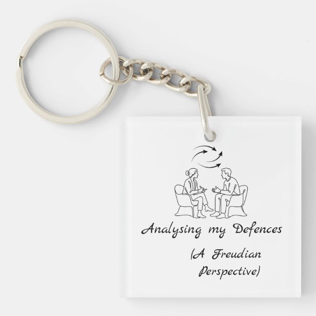 Funny Therapy & Mental-Health Acrylic  Key Ring (Front)
