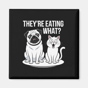 Funny They're Eating The Dogs Theyre Eating The Ca Magnet