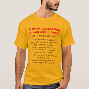 Funny Things I Learned From Jack Russell Terrier T-Shirt