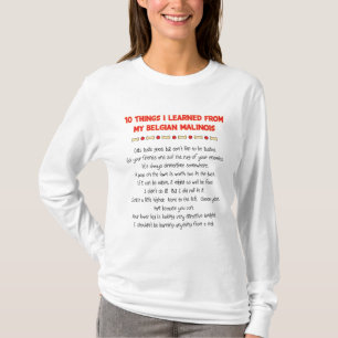 Funny Things I Learned From My Belgian Malinois T-Shirt