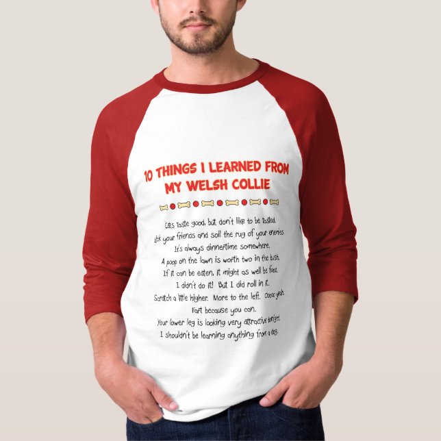 Funny Things I Learned From My Welsh Collie T-Shirt (Front)
