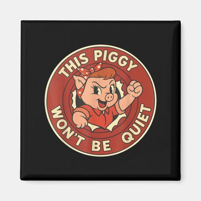 Funny This Ggy Won't Be Quiet  Magnet (Front)