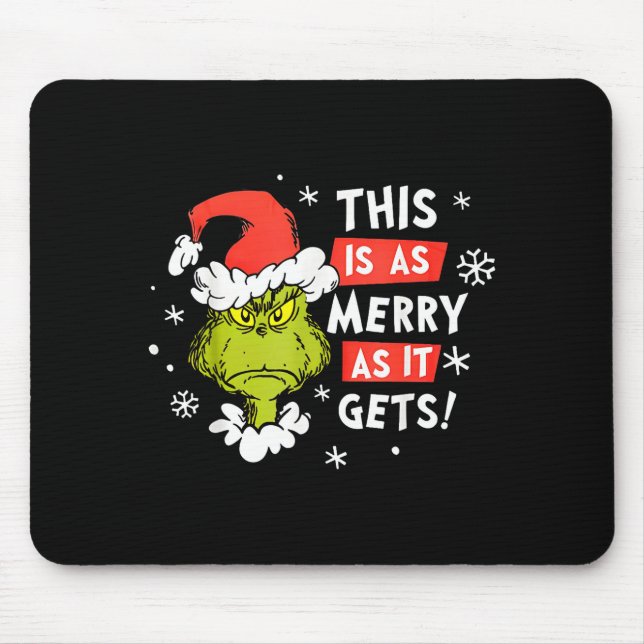 Funny This Is As Merry As It Gets Christmas, Sarca Mouse Pad (Front)