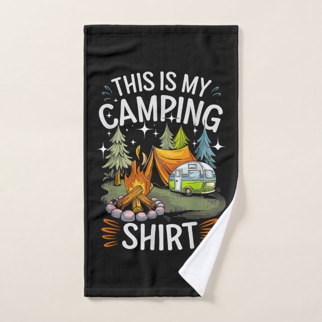 Funny This Is My Camping For Camper Hand Towel (Hand Towel)