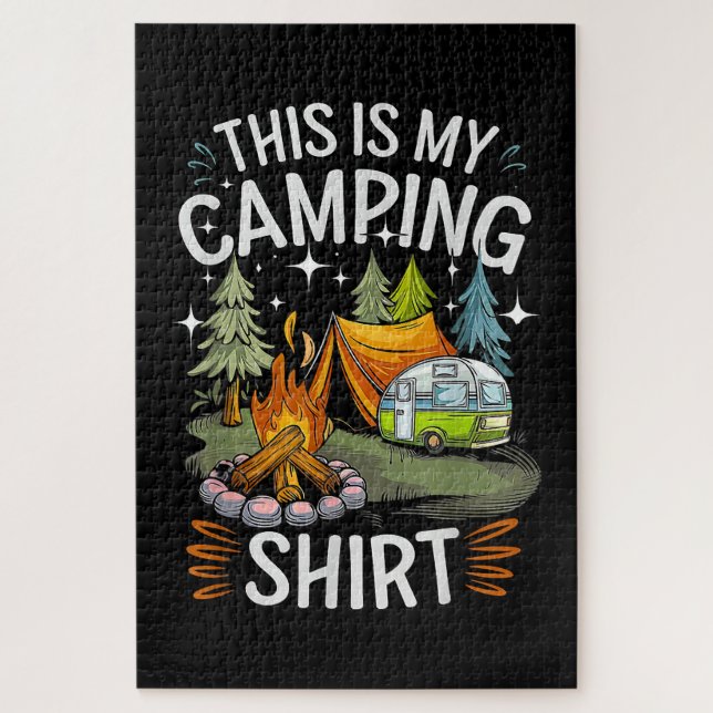 Funny This Is My Camping For Camper Jigsaw Puzzle (Vertical)