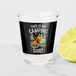 Funny This Is My Camping For Camper Shot Glass