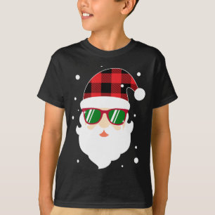 Funny This Is My Christmas Pajama Plaid Santa Hat  T-Shirt