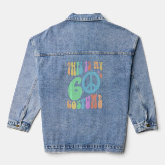 Funny THIS IS MY SIXTIES COSTUME Groovy 60's Spook Denim Jacket
