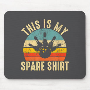 Funny This Is My Spare Shirt Bowling Alley Gutter Mouse Pad