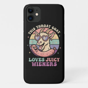 Funny This Throat Goat Loves Juicy Wieners Case-Mate iPhone Case