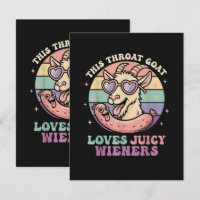 Funny This Throat Goat Loves Juicy Wieners
