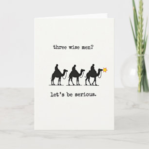 Funny Three Wise Men Christmas Card