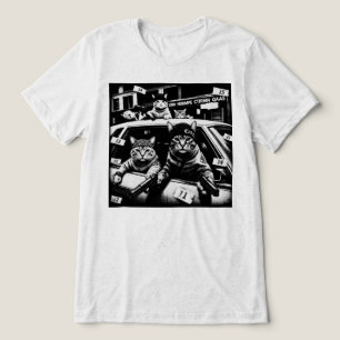 Funny Thug Life Gangster Cats Tri-Blend Shirt
