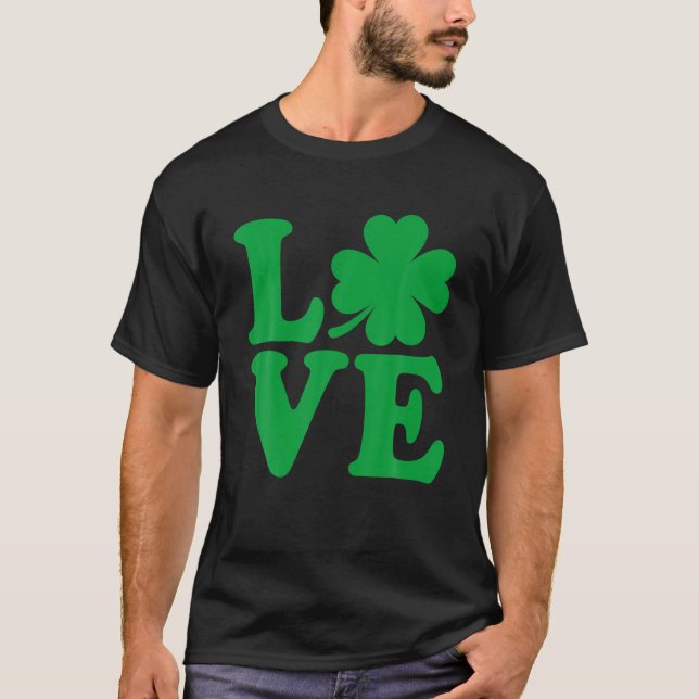 Funny Tie Dye Shamrock St. Patrick's Day Men Women T-Shirt (Front)