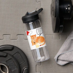 Funny Tiger & Bunny Dilemma – Cute Animal Comic De Water Bottle
