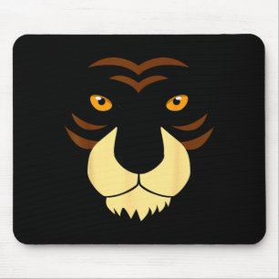 Funny Tiger Face Easy Animal Halloween Costume Mouse Pad
