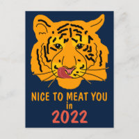 Funny Tiger Nice To Meat You In 2022