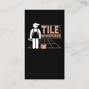 Funny Tiler Father Craftsman Tile Humor Business Card