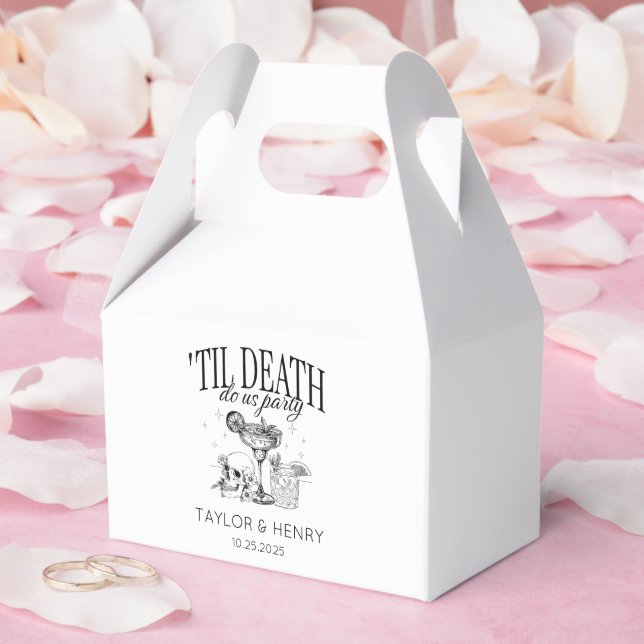 Funny Till Death Do Us Party Wedding Favour Boxes (Wedding)