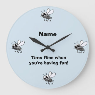 Funny time flies when you're having fun kids clock