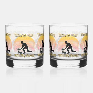 Funny Time To Play Lawn Bowls, Whiskey Glass