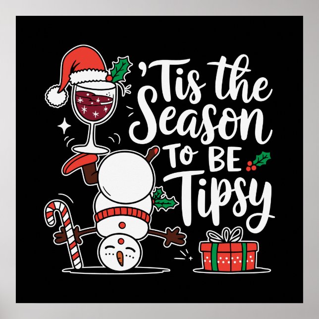 Funny Tipsy drinking party  Poster (Front)