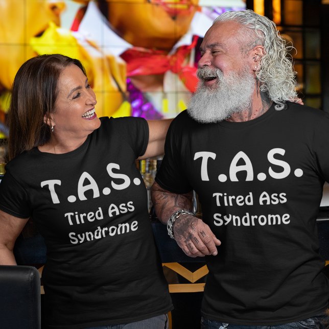 Funny Tired Syndrome Typography T-Shirt (Funny Tired Syndrome Typography T-Shirt)