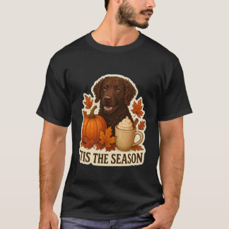 Funny Tis The Season Curly-Coated Retriever Dog Fa T-Shirt
