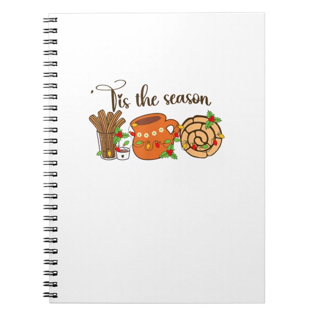 Funny Tis The Season Mexican Christmas Latino Cute Notebook (Front)