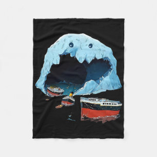 Funny Titanic Video Gamer Rms Cruise Ship Men Boys Fleece Blanket