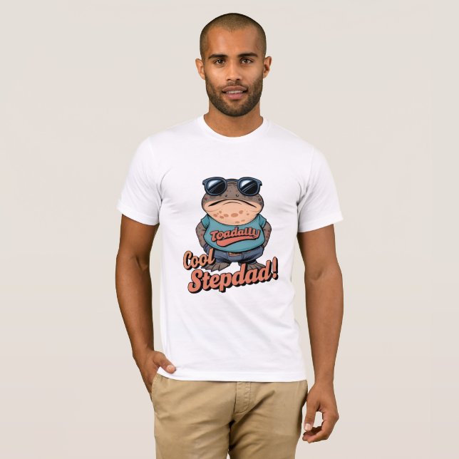 Funny Toadally Cool Stepdad T-Shirt (Front Full)