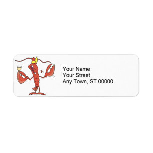 funny toasting lobster cartoon