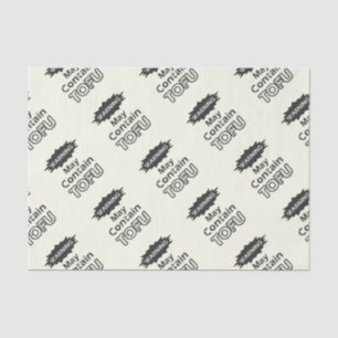 Funny Tofu themed Tissue Paper