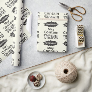 Funny Tofu themed Wrapping Paper