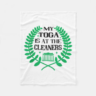 Funny Toga Party Greek Celebration College Frat Th Fleece Blanket