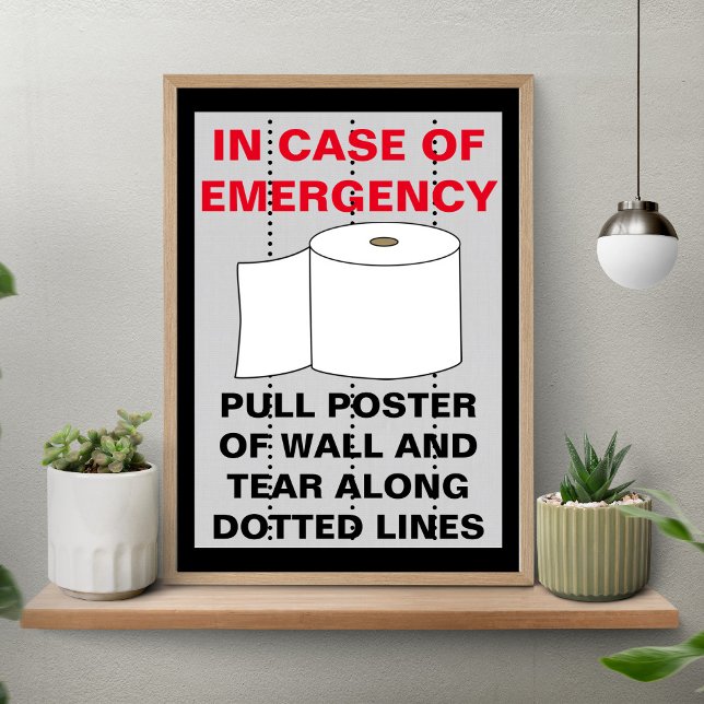 Funny Toilet Paper Bathroom Poster (Creator Uploaded)