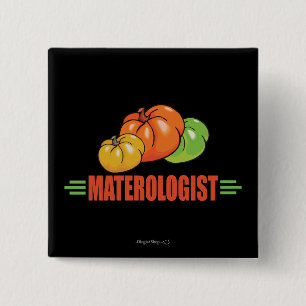 Funny Tomatoes 15 Cm Square Badge
