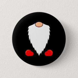 Funny Tomte Swedish Gnome Beard Christmas Yule Nis 6 Cm Round Badge