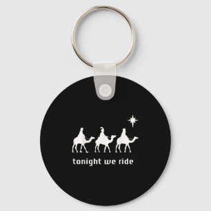Funny Tonight We Ride Tee Shirt - Uni - Black - Sm Key Ring
