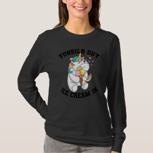 Funny Tonsil Surgery For Tonsillectomy Unicorn Gi T-Shirt