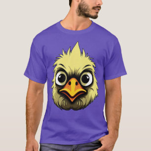 Funny toon Chicken Face Cute Farm Animal Lover Bla T-Shirt