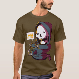 Funny toon Grim Reaper I Will Get You T-Shirt