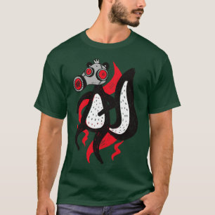 Funny toon Skunk with Gas Mask T-Shirt